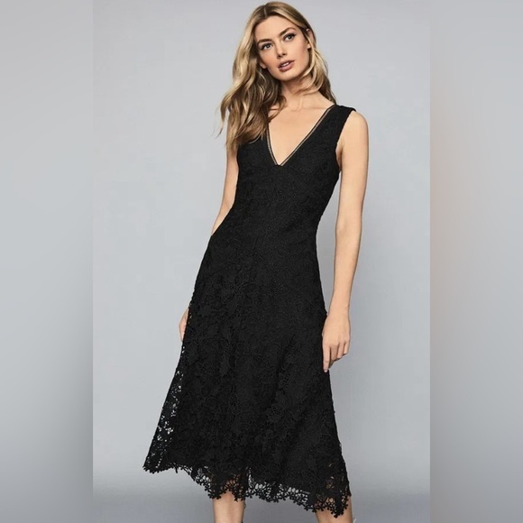 Reiss Barbara Lace midi dress - Picture 2 of 11